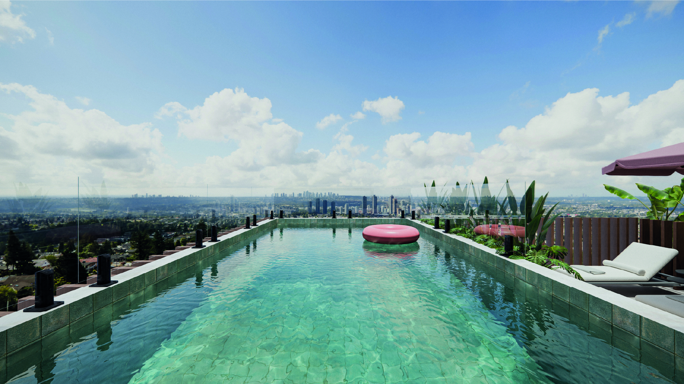Piscina no rooftop
